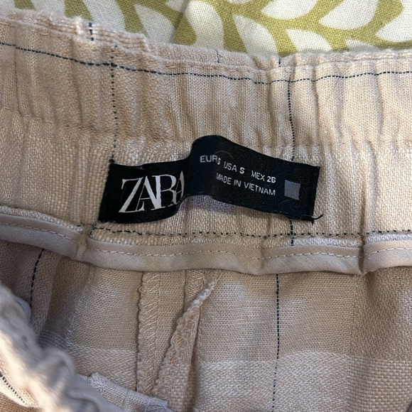 Zara cotton linen pants size S - Picture 5 of 6